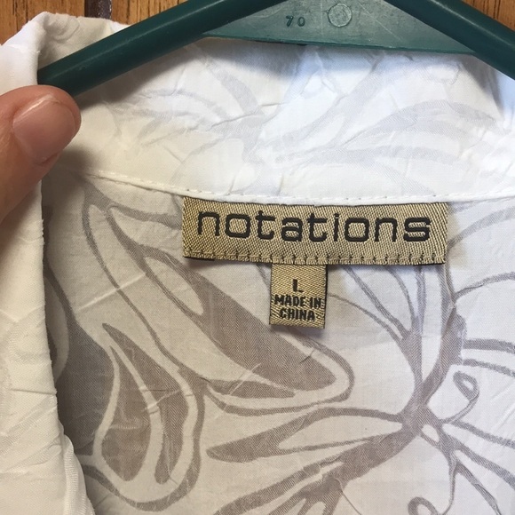 NOTATIONS floral blouse tank set - Picture 3 of 5